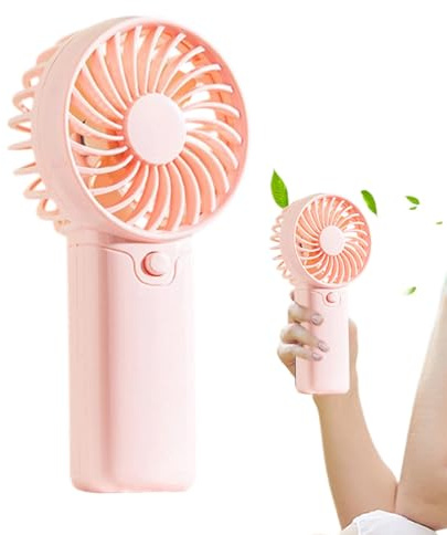 Knowlife Ventilador De Mano,Ventilador Portátil Potente - Enfriador Silencioso Para Deportes Viajes Playa Picnic Camping Jardín Terraza Dormitorio Hogar