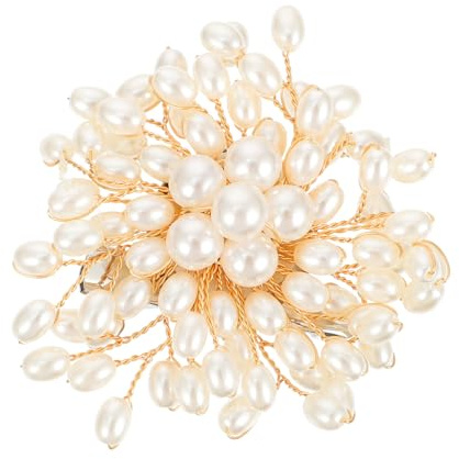 Uonlytech Bridal Brooch mit Natürlicher Süßwasserperle Damen Corsage Pin für Hochzeit Eleganter Haarschmuck und Anstecknadel Fein Verarbeitet Vielseitig Tragbar zu Kleid Mantel Pullover