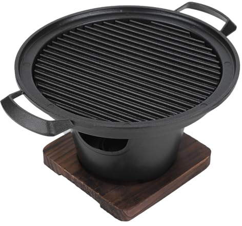 Zerodis Fournitures de Barbecue Mini Barbecue sans Fumée Haute Résistance à la Chaleur pour le Camping en Plein Air Léger 26 X 21 X 12,5 Cm Gril à Charbon Portable