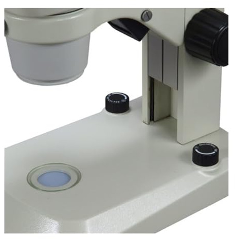 Microscope de Poche Microscope stéréo binoculaire Professionnel 10X avec Zoom et Double éclairage LED, for Laboratoire Portable