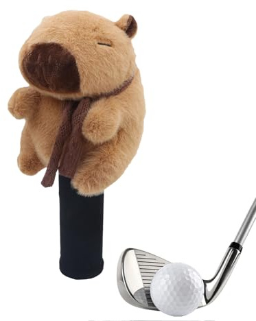 Copricapo da golf – copricapo per pilota | Cuscino di design animale in peluche, coperte da pilota in legno da golf, per donne, sport di, vacanze, magliette da uomo, M
