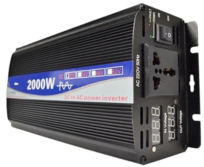 Power Inversor Corriente Inversor Onda Sinusoidal para Pura 800W 1000W 2000W Coche Transformador Potencia 12V 24V 48V 60V 72V A CA 110V 220V Convertidor Solar(CJ 2000W,48V,220V 50HZ)