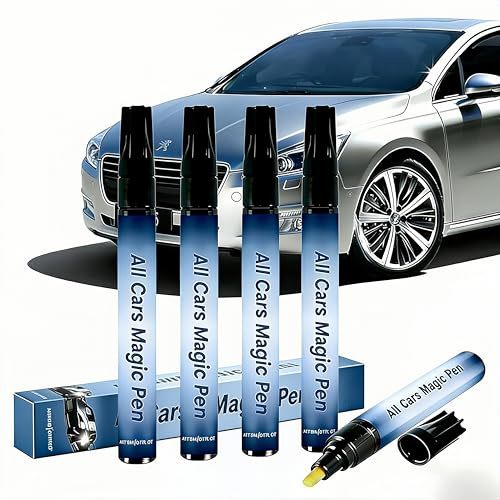 Cutiolly Carfix Penna Antigraffio,Penna Antigraffio,Penne Antigraffi per Auto,Pen Riparazione Graffi Auto Moto,Generico Pen Antigraffi Automobile 5ml,Impermeabile Asciugatura Rapida (4pc)