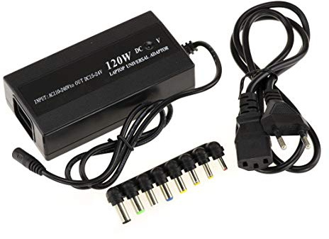 KALEA-INFORMATIQUE Universelles 220V-Netzteil für Portable PCs. Leistung 120W, Spannung von 15 bis 24V, maximale Stromstärke 6A.