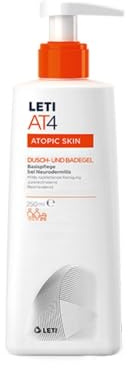 LETI AT4 Dusch- und Badegel – milde, seifenfreie Reinigung mit rückfettenden & hautberuhigenden Inhaltstoffen, trocknet die Haut nicht aus und trägt zum Erhalt eines gesunden Hautmikrobioms bei, 500ml