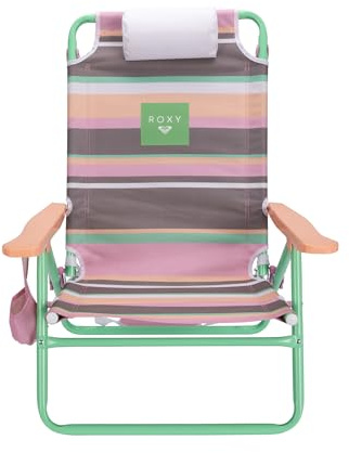 Roxy Beach Chair – Lounge Chair Outdoor, Lightweight Folding Chair with Adjustable Recline and Cup Holder – Beach Days, Pool Lounge Chairs, Folding Camping Chairs, Sun Tanning Chair or Festival
