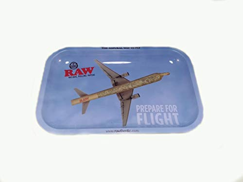 RAW Small Flying Metal Rolling Tray-27,5 x 17,5 cm, blu, M