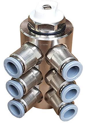 Jollytherm 10112 Aquaheat Verteiler 6-fach für Doppelrohr Warmwasser Fußbodenheizung