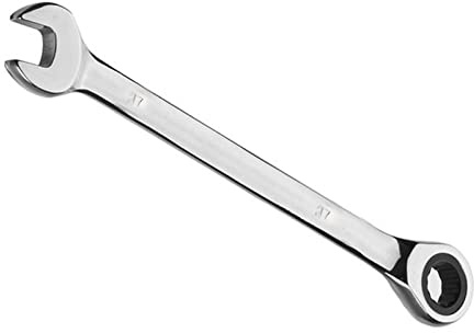 Vokenforu 27mm Ratchet Spanner, Ratcheting Combination Wrench, Hardened Chrome Vanadium Steel Open End Spanner Metric