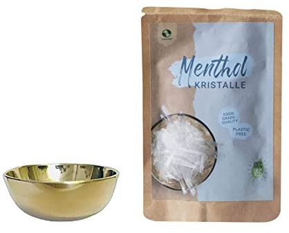 SudoreWell® Vaschetta dell'evaporatore piccola Ø 5 cm/2 cm di altezza più cristalli di mentolo da 25 g