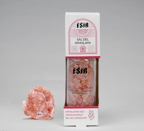 Sel Cristallin Rose de l’Himalaya | Sel de Haute Qualité des Montagnes de l'Himalaya | Riche en Minéraux et Oligo-Eléments | 95g (Lot de 3)