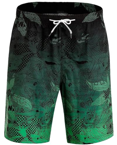 BDSHUNBF Mens Swimming Shorts Men's Swim Trunks, Mens Swim Shorts Swim Trunks Men, Swimming Trunks Board Shorts with Pockets Pockets Surfing Stretchy Quick Dry Beach Shorts Breathable Mesh Lining