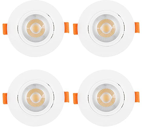comerciales Spot LED DownHome empotrados, Ahorro de energía, Luces de protección Ocular, Paquete de 1/Paquete de 4