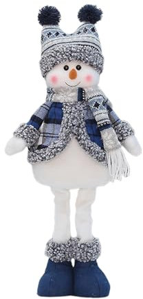 DLUKENY Bella Pupazzo di neve in piedi Creativo 2024 Capodanno Scalabile Pupazzi di neve Figura Centro Commerciale Hotel Decorazione di Vacanze