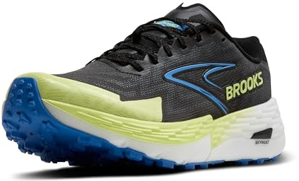 BROOKS Homme Catamount 4 Track-Shoes, Black Lime Blue, 42 EU