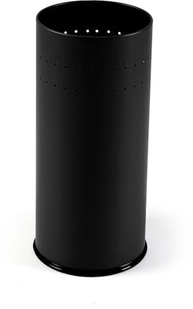 Versa Malena Paragüero para la Entrada, Habitación o Hall, Porta Paraguas Moderno, Medidas (Al x L x An) 50 x 23 x 23 cm, Metal, Color Negro Mate