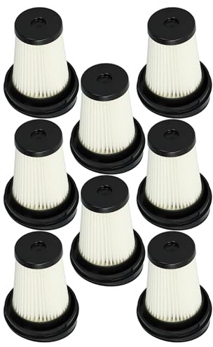 vhbw 8x Flachfaltenfilter kompatibel mit ETA Dasty Aquaplus 3447 Handstaubsauger, Staubsauger - Filterelement