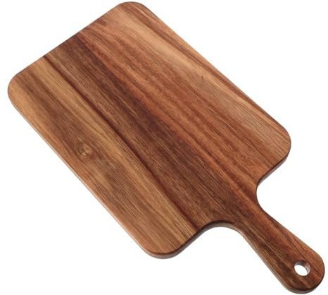 Legno Tagliere da Cucina Doppia Faccia Grande, con Manico