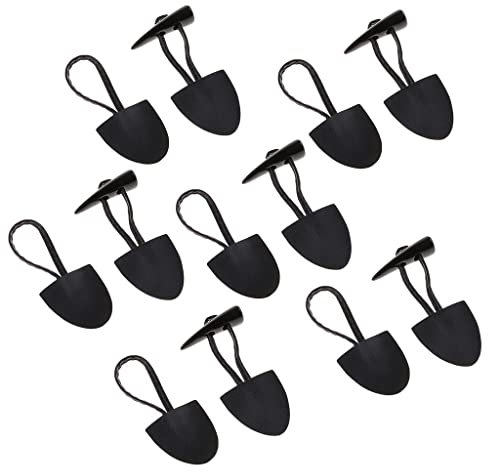 LOVIVER 6 Paar Horn Leder Knebelknöpfe für Mantel Jacke Duffle DIY Nähen, Schwarz