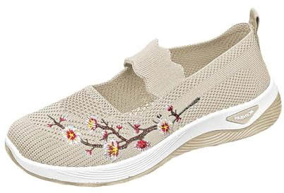 Zapatos Ortopedicos Mujer,Cordones Elasticos Zapatillas Deporte,Zapatos Cuña,Cordones Elasticos Zapatillas Deporte,Antideslizantes para Caminar Ortopédicas para Caminar, Correr, Trabajar