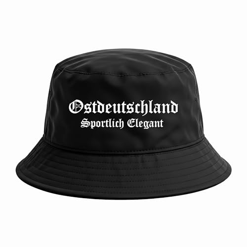 Ostdeutschland Anglerhut | Bucket Hat & Mütze im Germany Ultras Look – Unisex Fischerhut für Fußballfans, Hooligan Szene & Streetwear – Stadion Accessoire