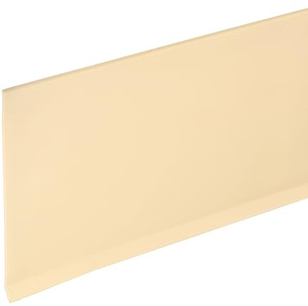 sourcing map 6,1 x 15,2 cm Bodenleistenverkleidung, zum Abziehen und Aufkleben, flexible Formleisten, selbstklebende PVC-Bodenleisten für Wände, Ecken, Beige