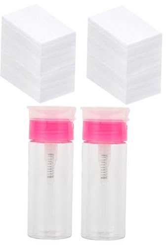Veemoon Set per Unghie 100Ml Dispenser in Plastico Facile Pulire e Conservare, per Rimuovere Smalto Semipermanente Comodamente a Casa