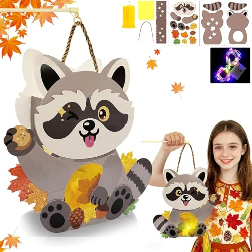 Sunshine smile Laternen Bastelset,Sankt Martin Laternen mit LED,Herbst Laternen zum Selber Basteln für Deko,DIY Kreativset Geschenk Sankt Martin