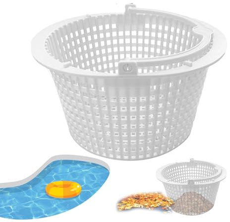 Pool Skimmer Korg – 12 tum robust ABS | indragna löv – 3D-design tång blad över 3 mm lätt att rengöra pooltillbehör