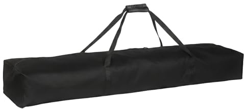 Klmnop 51 Microphone Stand Bag for Speaker & Light Stands, Heavy Duty 800D Oxford Carry Case with Double Zipper, Padded Handle, Holds (6) Mic Stands(Black)