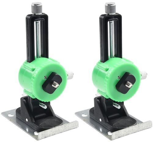 VRTYVEYBB Soporte de pared de nivel para telémetros láser con rosca de 1/4 pulgadas, rotación de 360°, 160 x 100 x 60 mm, negro-verde