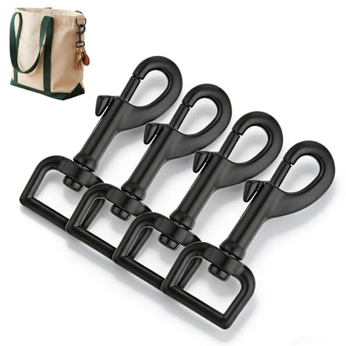 Zyrtkeriom 4 Stück Karabinerhaken Mit Drehgelenk Edelstahl – Bolzenkarabiner Wirbelkarabiner Augwirbelhaken 78x25mm, Geeignet Für Hundehalsband Und Hundeleine