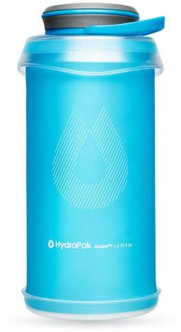 HydraPak Unisex Stash Faltbare Wasserflasche, blau, 1-Liter
