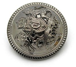 Anjing Mode dekorativa metallknappar, spets, nät, yta med logotyp, kappa, kostym, spänne, paket med 10