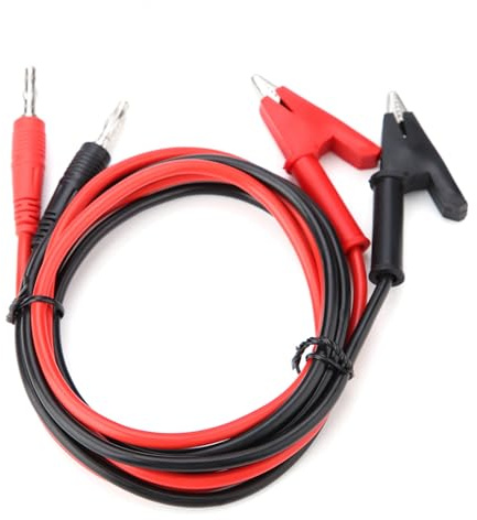 2pcs Silicone Banana Plug Lead Test Alligator Clip Alligator, p1040 4mm Wire Electrical Test Cables