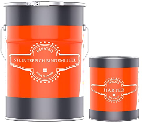 Steinteppich Bindemittel 1,5kg Epoxidharz Kleber für Marmorkiesel Bodenbelag, Zierkies, Buntsteinputz, Kieselsteine, Glassteinteppich - BEKATEQ BK-610EP
