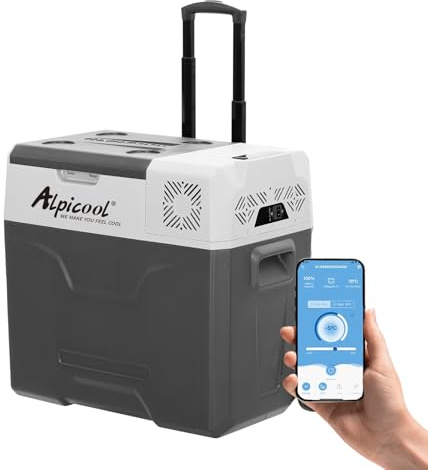 Alpicool CX50 50L Compressor Car Refrigerator, DC 12v Portable Camping Fridge Freezer