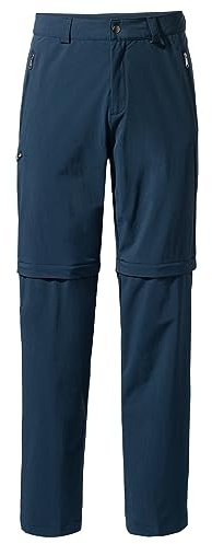 VAUDE Vandringsbyxor herr Farley stretch zip-off byxor II, vattenavvisande herr vandringsbyxor med dragkedja off, ventilerande vandringsbyxor med byxlinning, bekväm och snabbtorkande