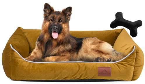 Hundsäng - Hundsoffa 120 x 90 cm - Sovplatser för Hundar och Hundmöbler - Soffa för Hundar - Avtagbart Överdrag Med Dragkedja - Perfekt för Extra Stora Hundar