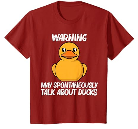 Pato divertido para hombres y mujeres amarillo pato agua pájaro animal Camiseta