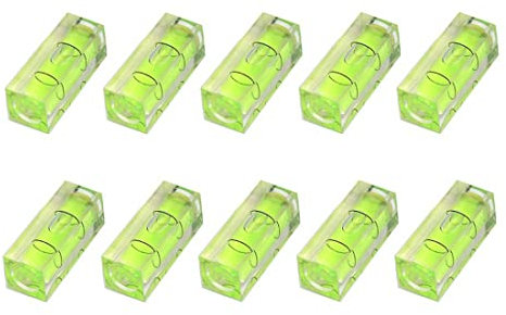 ARMYJY 20Pcs Mini Bubble Spirit Level, 40x15x15mm Square Picture Hanging Level Mark Measuring Tools