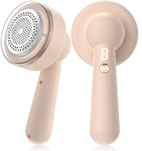 Bobble Remover for Clothes, Rechargeable Fabric Shaver Electric Lint Remover with 3-Gears and 6-Blades, Fuzz Remover Debobbler Remove Fuzz, Pills from Clothes, Furniture, Sofa, Blanket