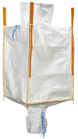 5x Jumbo Builders Bags with filling skirt & discharge spout | 90x90x120cm