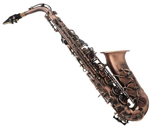 saxophon Eb-Altsaxophon-Kupferkörper Geschnitzt Mit Tasche, Schilftuch, Sax-Zubehör