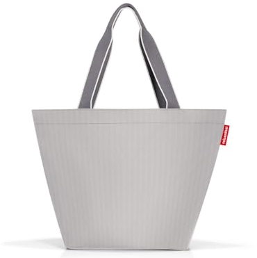 reisenthel shopper M in herringbone grey – Geräumige Shopping Bag und edle Handtasche in einem – Aus wasserabweisendem Material
