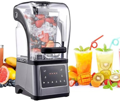HEAXIY Macchina per Granite Commerciale, Frullatore Elettrico con capacità di 1,6 Litri, Frullatore Professionale per Frullati e Frullati
