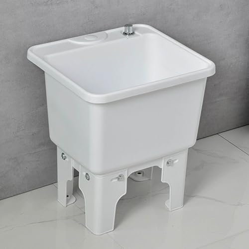 Cubo Para Trapeador Rectangular Comercial，cubo de Plástico Portátil Para Limpieza de Piscinas，tina Para Lavarropas Con Fregadero de Uso General，pileta Para Limpieza de Baños Fregadero Para Desechos