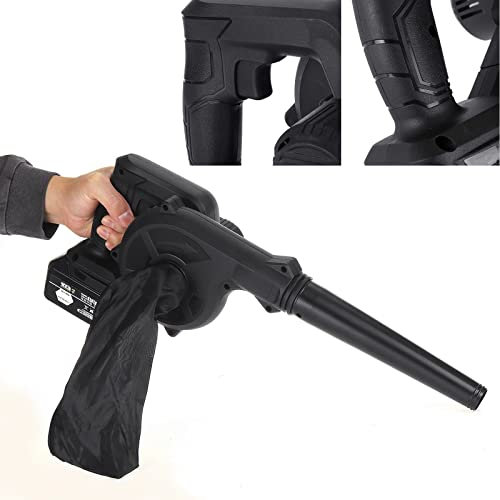 Sopladores Soplador de hojas inalámbrico Batería de litio Aspiradora de hojas Barredora/aspiradora de mano eléctrica 2 en 1 con bolsa para el polvo para el cuidado del césped Soplado de nieve/polvo B