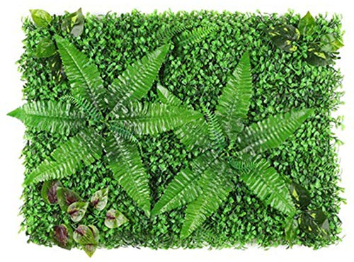 Pannelli di bosso Artificiale 24 Pezzi, siepe di Piante topiarie, Schermo per la Privacy protetto dai Raggi UV, Adatto per Esterni, Interni, Giardino, Recinzione, Cortile e Arredamento
