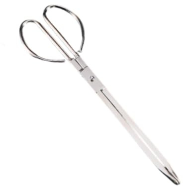 Baoblaze Fire Tongs Firewood Log Grabber Claw Heavy Duty Stainless Steel BBQ Tong Firewood Tong for Fire Kitchen Picnic BBQ Hiking, Length 35cm